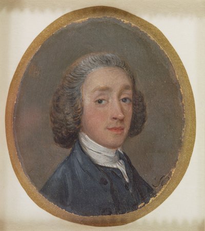 Portret młodego mężczyzny z upudrowanymi włosami autorstwa Thomas Gainsborough