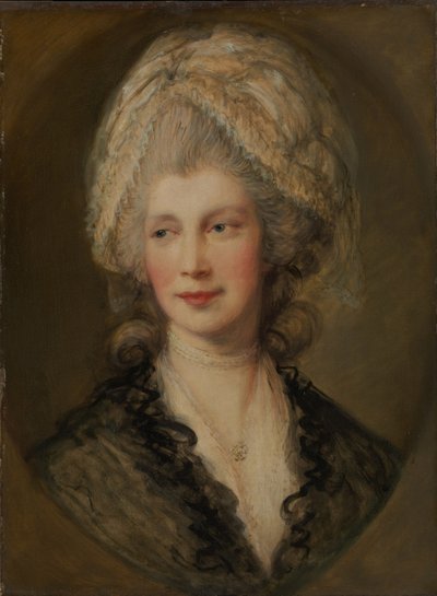 Królowa Charlotte, ok.1782 (olej na płótnie) autorstwa Thomas Gainsborough