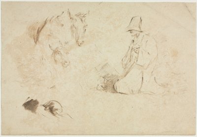 Szkice: Figury i Zwierzęta. autorstwa Thomas Gainsborough