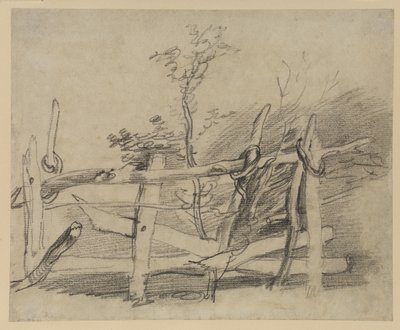 Badanie starej przeszkody autorstwa Thomas Gainsborough