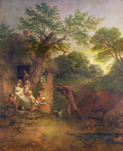 Dom Drwala, ok.1780 autorstwa Thomas Gainsborough