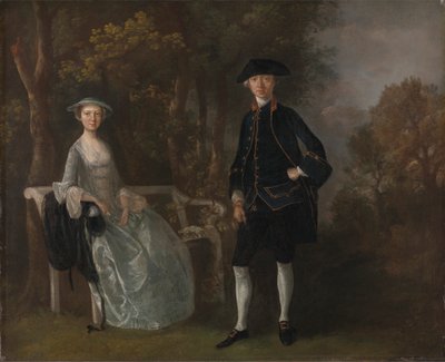 Lady Lloyd i jej syn, Richard Savage Lloyd, z Hintlesham Hall, Suffolk autorstwa Thomas Gainsborough RA