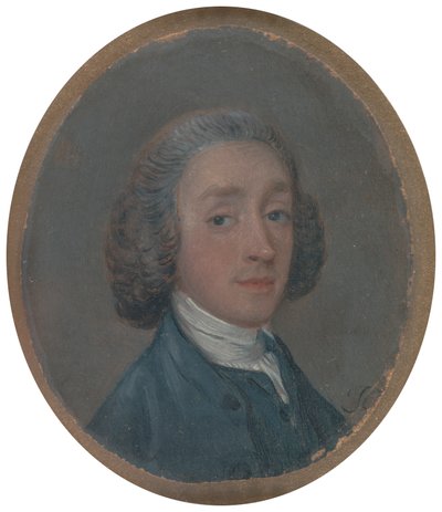Retrato de um jovem com esmalte em pó autorstwa Thomas Gainsborough RA