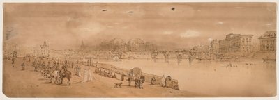Wybór dwudziestu najbardziej malowniczych widoków w Paryżu, 1802. autorstwa Thomas Girtin