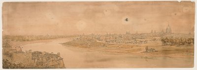 Wybór dwudziestu najbardziej malowniczych widoków w Paryżu, 1802. autorstwa Thomas Girtin