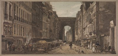 Wybór dwudziestu najbardziej malowniczych widoków w Paryżu: Widok na Bramę św. Denisa..., 1803 autorstwa Thomas Girtin