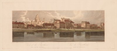 Wybór dwudziestu najbardziej malowniczych widoków w Paryżu: Widok Panteonu..., 1803. autorstwa Thomas Girtin