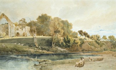 Bolton Abbey, Yorkshire autorstwa Thomas Girtin