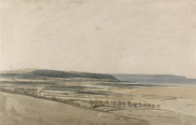 Ujście rzeki Taw, Devon, ok. 1801 (akwarela na ołówku na papierze) autorstwa Thomas Girtin
