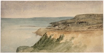 Lyme Regis, Dorset, ok. 1797 (wc nad ołówkiem na papierze strukturalnym) autorstwa Thomas Girtin