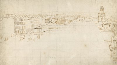 Szkic do Eidometropolis, ok. 1801 (tusz na papierze) autorstwa Thomas Girtin
