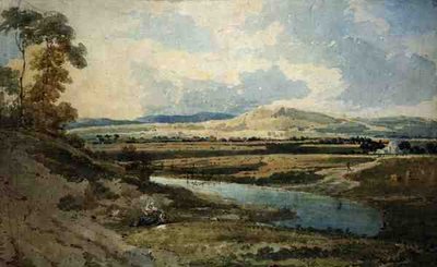 Zobacz w pobliżu Bromley, Kent (akwarela na ołówku na papierze) autorstwa Thomas Girtin