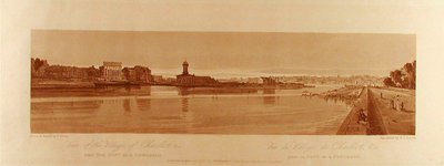 Ansicht des Dorfes Chaillot &c vom Pont de la Concorde aus gesehen autorstwa Thomas Girtin