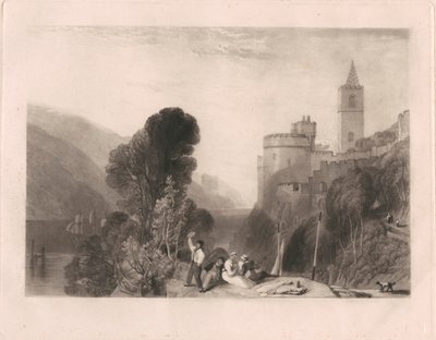 Zamek Dartmouth nad rzeką Dart autorstwa Thomas Goff Lupton