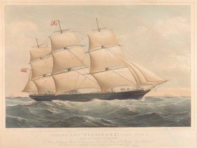 Kliperowiec Cossipore 1226 ton autorstwa Thomas Goldsworth Dutton