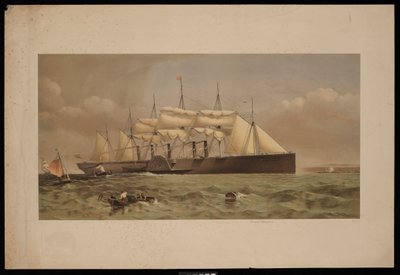 Statek parowy Great Eastern autorstwa Thomas Goldsworth Dutton