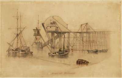 Drops at Wallsend (akwarela na papierze) autorstwa Thomas H. Hair
