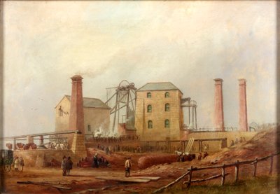 Kopalnia Hartley po katastrofie, 1869 autorstwa Thomas H. Hair