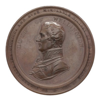 Medal upamiętniający Wellingtona i Blüchera w Waterloo, 1815 (brąz) autorstwa Thomas Halliday