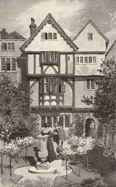 The Gray House (litografia) autorstwa Thomas Hamilton Crawford