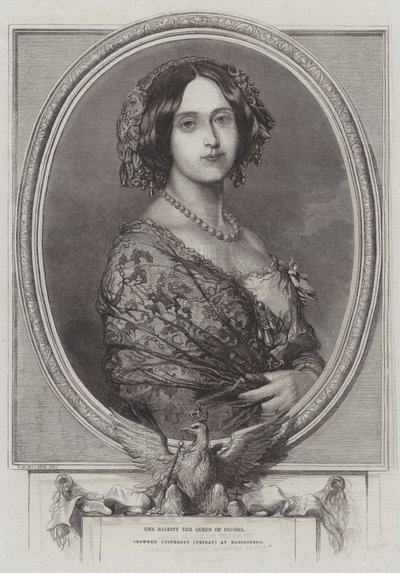 Jej Wysokość Królowa Prus, koronowana Wczoraj (piątek) w Królewcu autorstwa Thomas Harrington Wilson