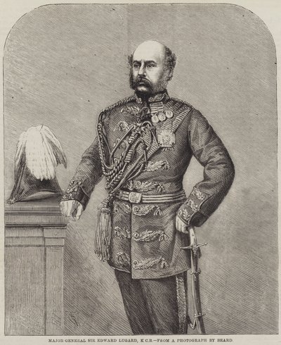 Generał dywizji Sir Edward Lugard, KCB autorstwa Thomas Harrington Wilson