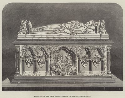 Pomnik zmarłego lorda Lytteltona w katedrze w Worcester autorstwa Thomas Harrington Wilson