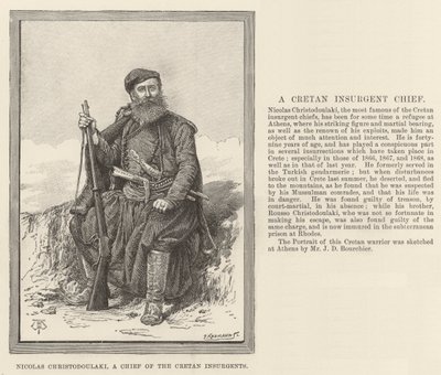 Nicolas Christodoulaki, wódz kreteńskich powstańców autorstwa Thomas Harrington Wilson