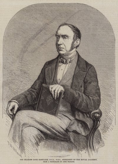 Sir Charles Lock Eastlake, DCL, FRS, prezes Akademii Królewskiej autorstwa Thomas Harrington Wilson