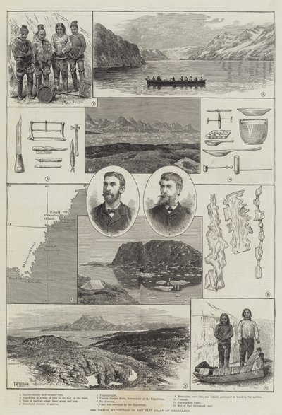 Duńska wyprawa na wschodnie wybrzeże Grenlandii autorstwa Thomas Harrington Wilson