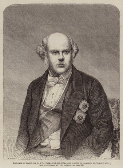 Earl of Elgin, GCB, KT, Postmaster General, Lord Rector of Glasgow University itp. autorstwa Thomas Harrington Wilson