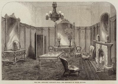Bal Honorowej Kompanii Artylerii, Buduar Księżnej Walii autorstwa Thomas Harrington Wilson
