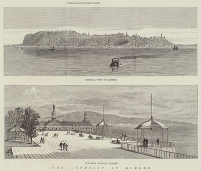 Osuwisko w Quebecu autorstwa Thomas Harrington Wilson