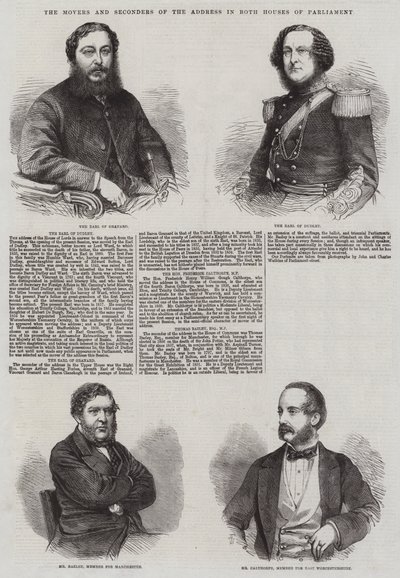 Inicjatorzy i pomocnicy orędzia w obu Izbach Parlamentu autorstwa Thomas Harrington Wilson