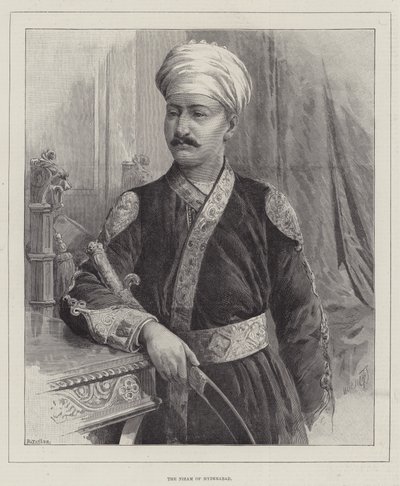 Nizam Hajdarabadu autorstwa Thomas Harrington Wilson