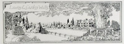 Lawns and Garden Walks, z książki Thomasa Mawsona „The Art and Craft of Garden Making”, opublikowane w 1900 r. (rycina) (zdjęcie czarno-białe) autorstwa Thomas Hayton Mawson