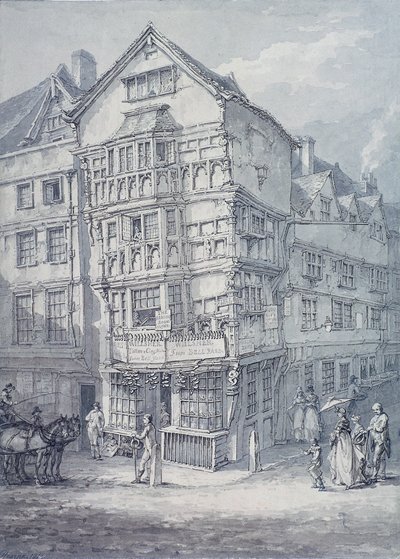 Chancery Lane, Londyn, 1814 autorstwa Thomas Hearne