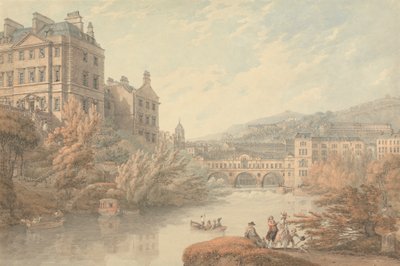 Widok na Bath z Spring Gardens autorstwa Thomas Hearne
