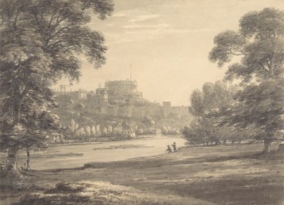Zamek Windsor z pól zabaw Eton autorstwa Thomas Hearne
