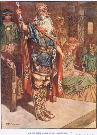 I zawołał głośno w swej wielkości (litho) autorstwa Thomas Heath Robinson