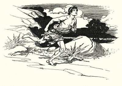 Bitwa pod Maratonem (litografia) autorstwa Thomas Heath Robinson