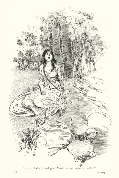 Ilustracja do Podróży sentymentalnej Laurence
