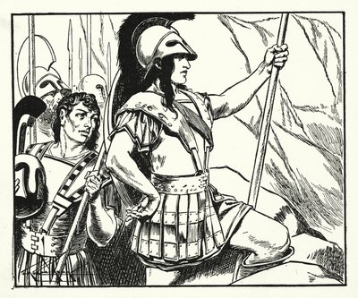 Leonidas (litografia) autorstwa Thomas Heath Robinson
