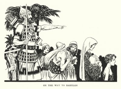 W drodze do Babilonu (litografia) autorstwa Thomas Heath Robinson