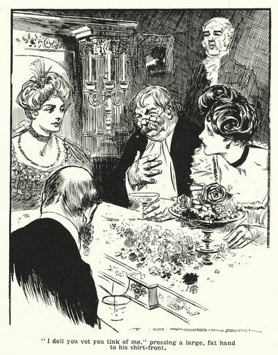 Profesor wyjaśniający swój wynalazek, myślograf (litografia) autorstwa Thomas Heath Robinson