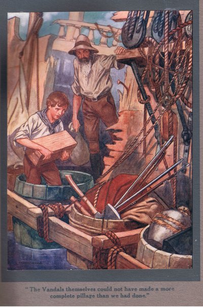 Sami wandale nie mogliby dokonać bardziej kompletnej grabieży niż my (kolorowa litografia) autorstwa Thomas Heath Robinson