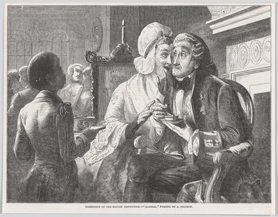 Skandal, z Illustrated London News, 15 lutego 1851, 15 lutego 1851. autorstwa Thomas Heaviside