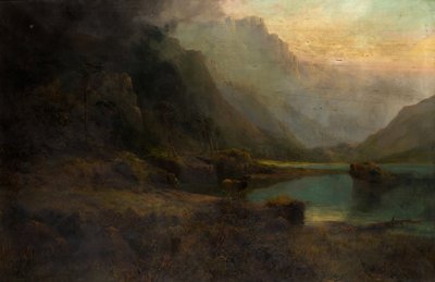 Highland Loch z Jeleniem autorstwa Thomas Henry Gibb