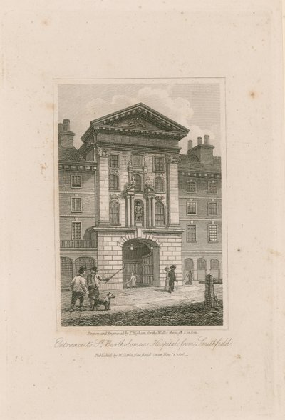 Szpital św Bartłomieja, Smithfield. autorstwa Thomas Higham
