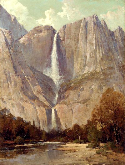 Wodospad Bridalveil, Yosemite autorstwa Thomas Hill